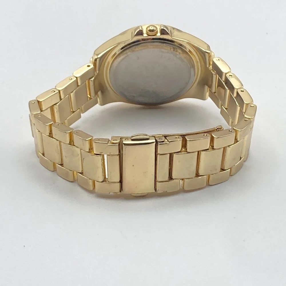 Valletta Women's Watch 35mm Leopard Print Gold Tone Crystals New Battery 7.5